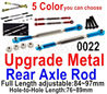 Wltoys 12428 Upgrade Parts-Metal Rear axle Rod, Total 2pcs.  12428-0022,